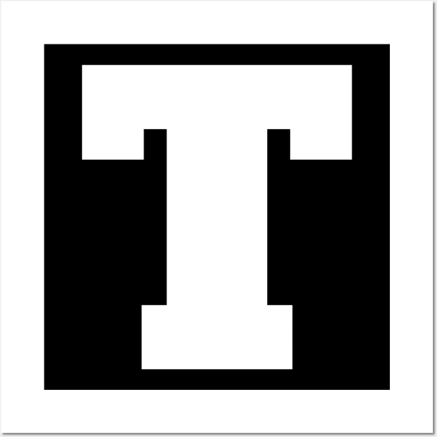 Alphabet T (Uppercase letter t), Letter T Wall Art by maro_00